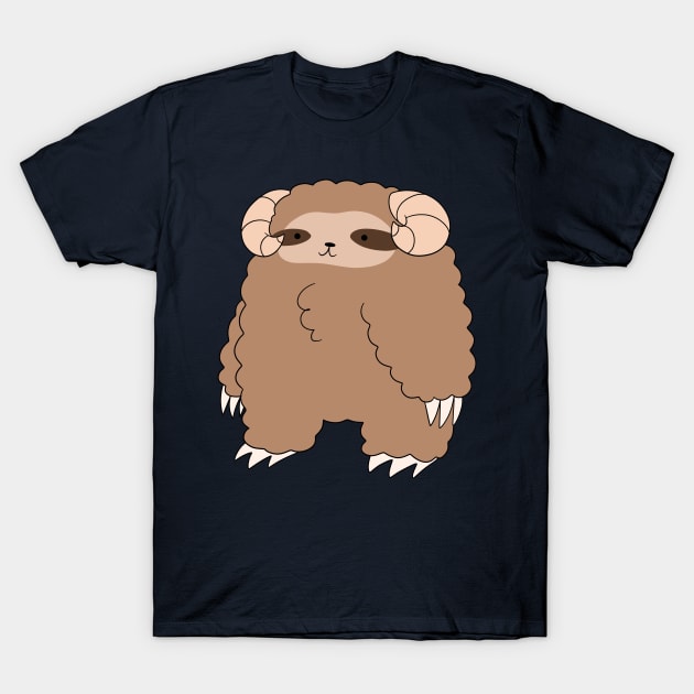 Ram Sloth T-Shirt by saradaboru